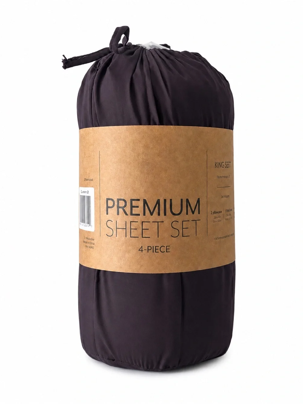 King Purple 4 Piece Premium Microfiber Sheet Set